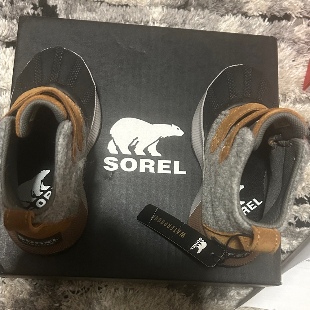 Sorel Brown and Gray Winter Boots